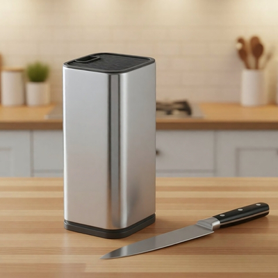 Подставка для ножей и ножниц "Carnale", 10*10*23,3см нерж