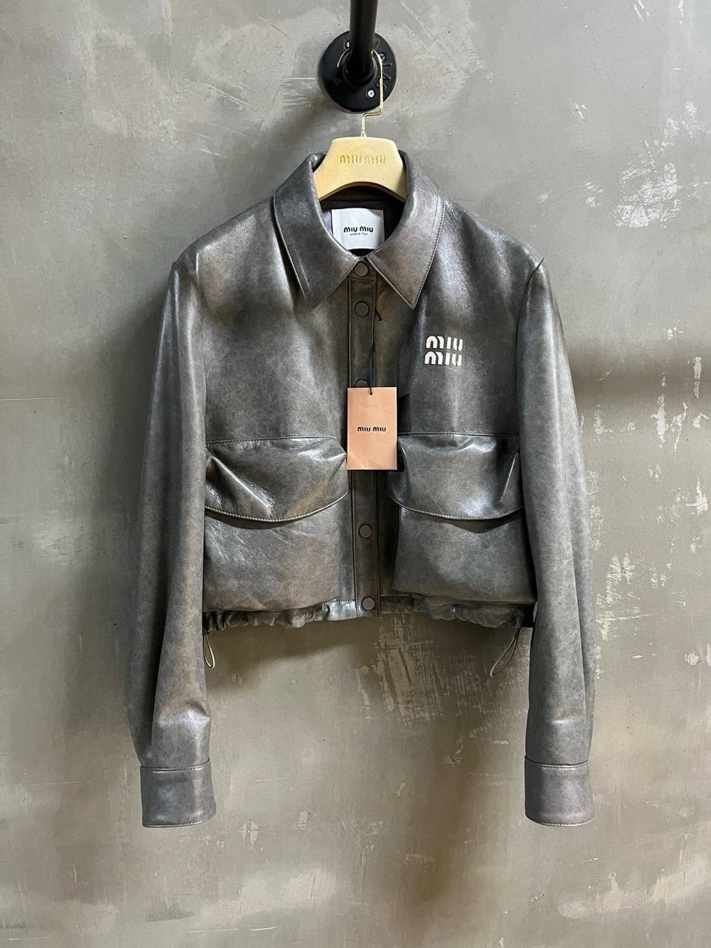 Куртка кожаная Miu Miu