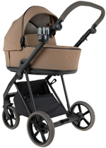 Детская коляска Roan Sol 2.0 3 в 1 с автокреслом Pituso Baesa Pro Black,Beige Canopy SLL/32/T Mocha Mousse/Black/руч.Cappuccino