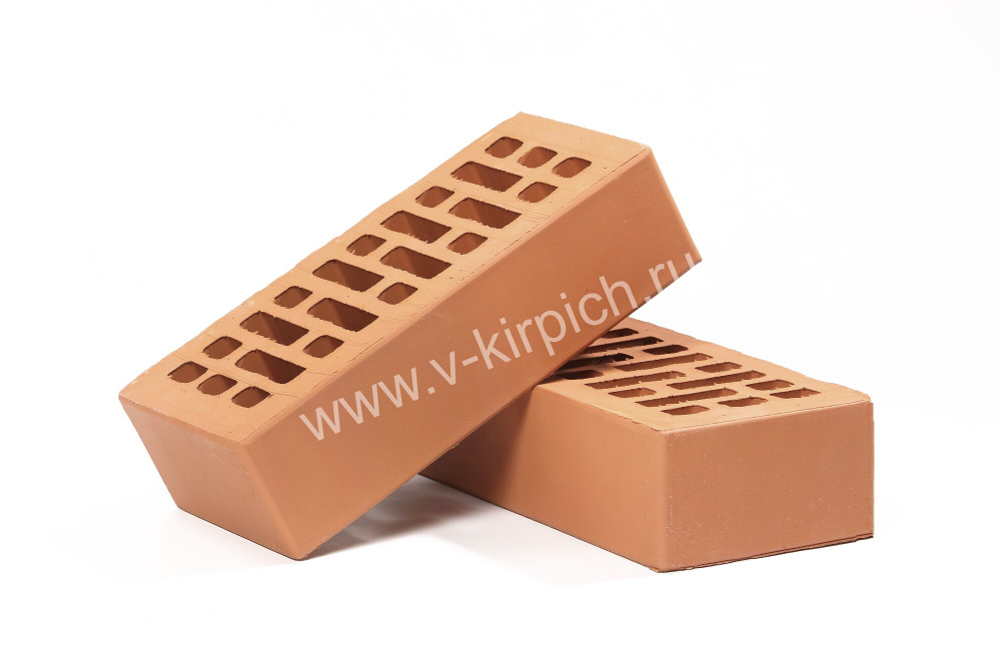 Кирпич лицевой Воротынский одинарный абрикосовый, гладкий