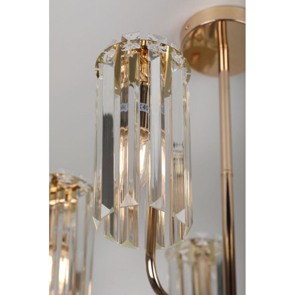 Люстра Rivoli Zoe 1064-305 5хЕ14 40 Вт хрусталь | Rivoli