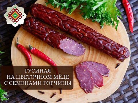 Гусиная на цветочном мёде с семенами горчицы 150г