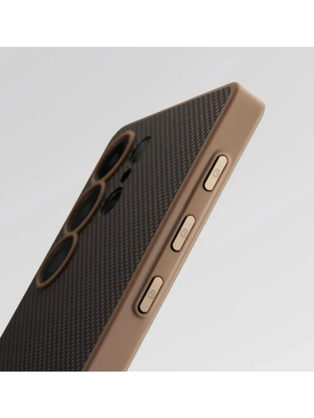 PITAKA Pin Button case for Samsung Galaxy S25 Ultra (Pin Button Black gold)