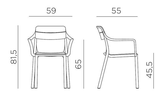 Стул Cassia бургунди