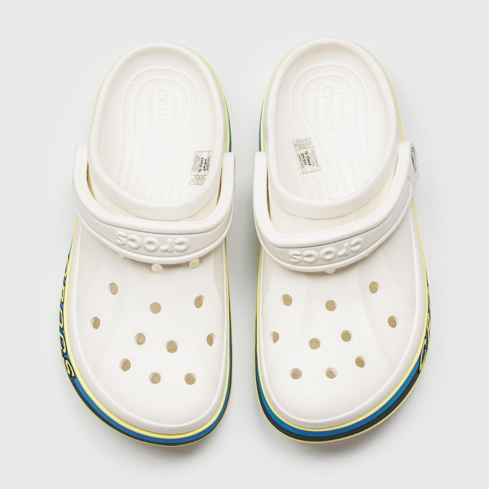 Сабо CROCS Bayaband Cloc White Blue Navy Lines