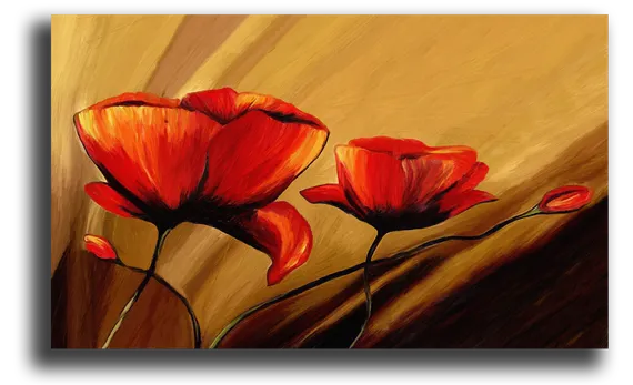 Постер "Янтарные маки"