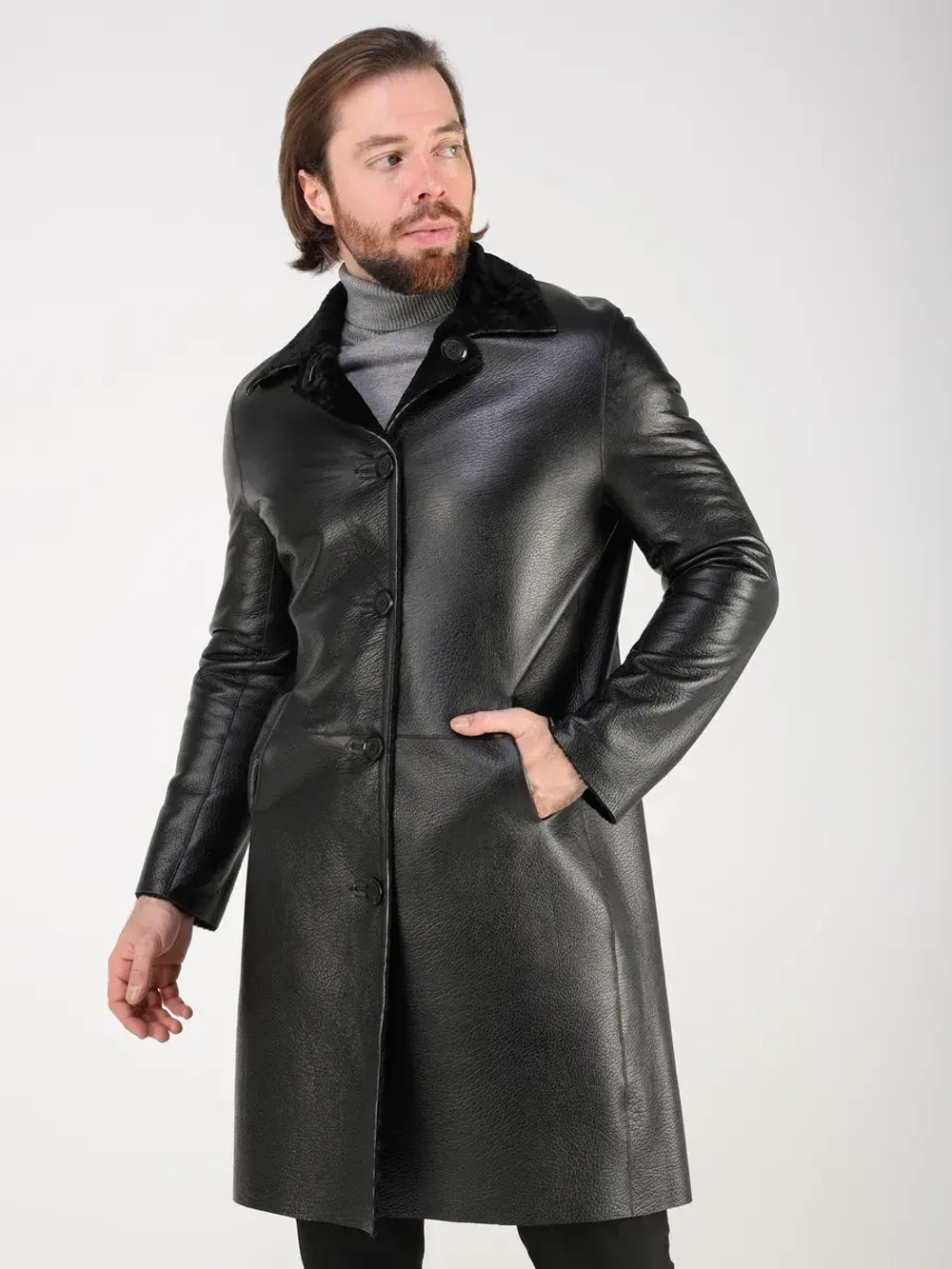 Дубленка натуральная куртка зимняя двухсторонняя шуба