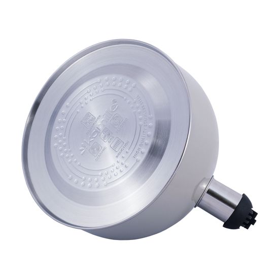 Чайник 2,5 л из нержавеющей стали со свистком Kamille KM-0679 и черной бакелитовой ручкой