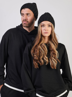 Мужская зимняя шапка с отворотом Prival Classic-1, чёрная