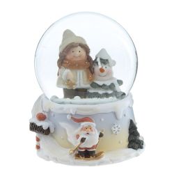 GAEM Фигурка декоративная "Дети" в стекл шаре, L7 W6,5 H8,5 см, 2в.