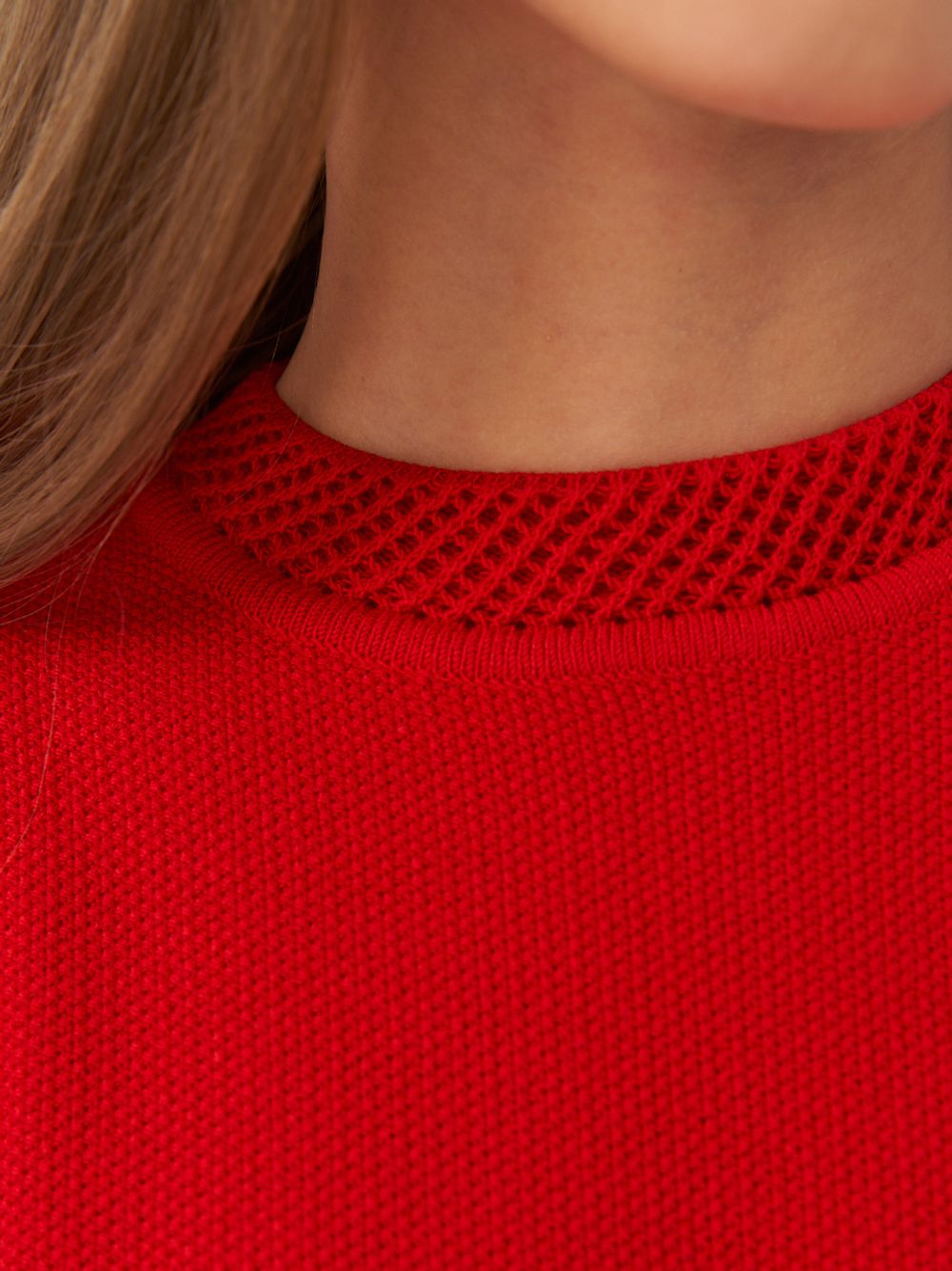 Платье для девочки с длинным рукавом AT1039 красный