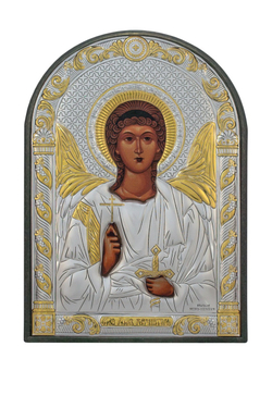 Ангел Хранитель, икона арочная, пластик 96х138