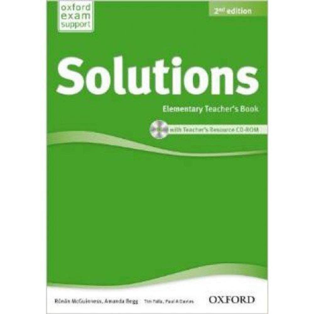 SOLUTIONS 2ED ELEM TB &amp; CD-ROM PACK OP!