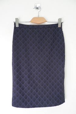 Юбка прямая темно-синяя 42 размер