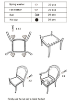 Садовая мебель из алюминия Delhi 60