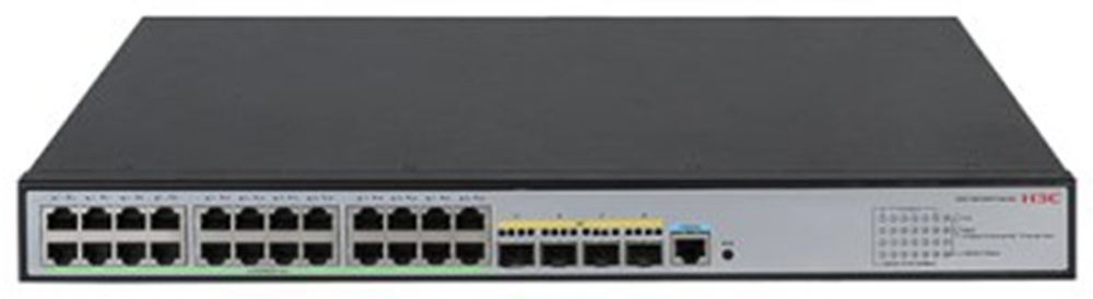 КОММУТАТОР H3C LS5120V3-28P-HPWR-LI-GL SWITCH УПРАВЛЯЕМЫЙ L3, 24 ПОРТА 10/100/1000M (POE 370ВТ, 802.3AF/AT), 4 ПОРТА COMBO SFP/RJ45 1000M, AC 100~2