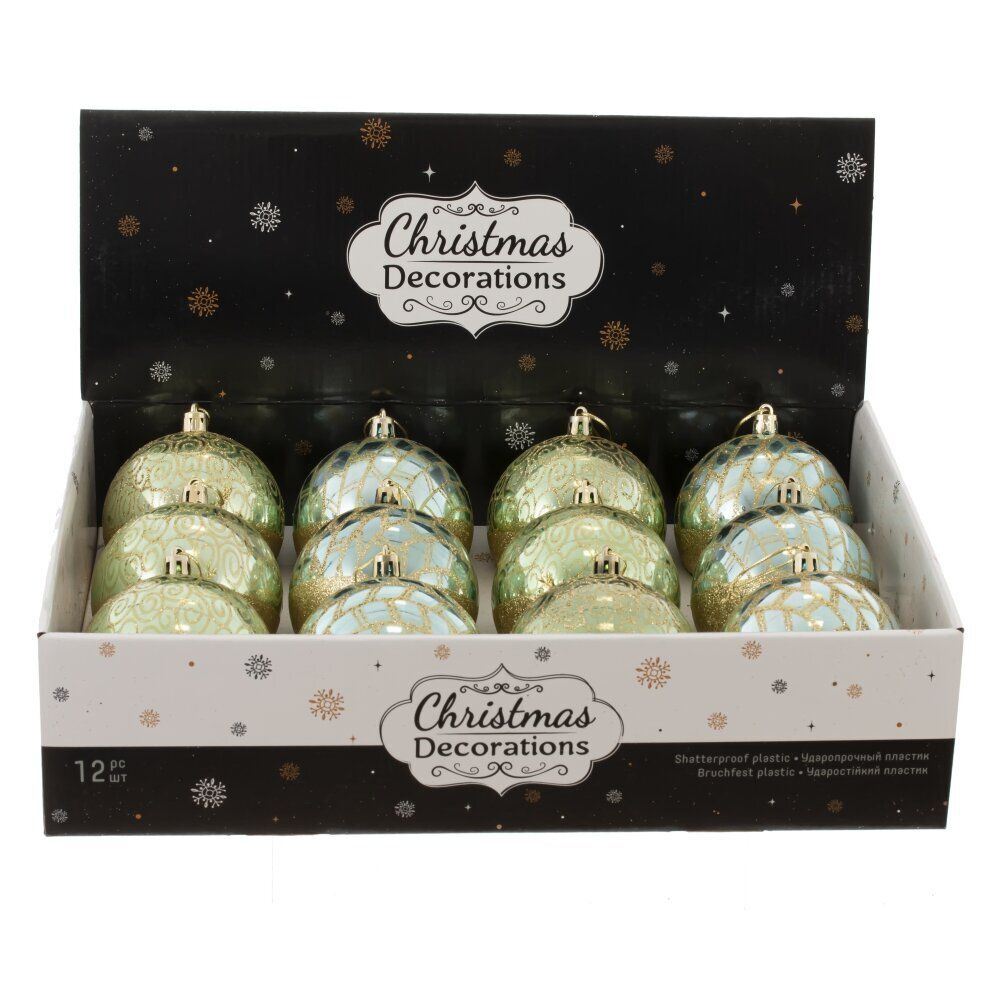 GAEM Набор из 12 шт: Украшение новогоднее "Шар", L35 W27 H9 см