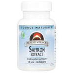 Source Naturals, Экстракт шафрана, 15 мг, 30 таблеток