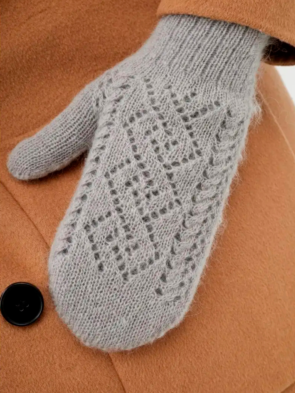 Варежки В036-03 серый