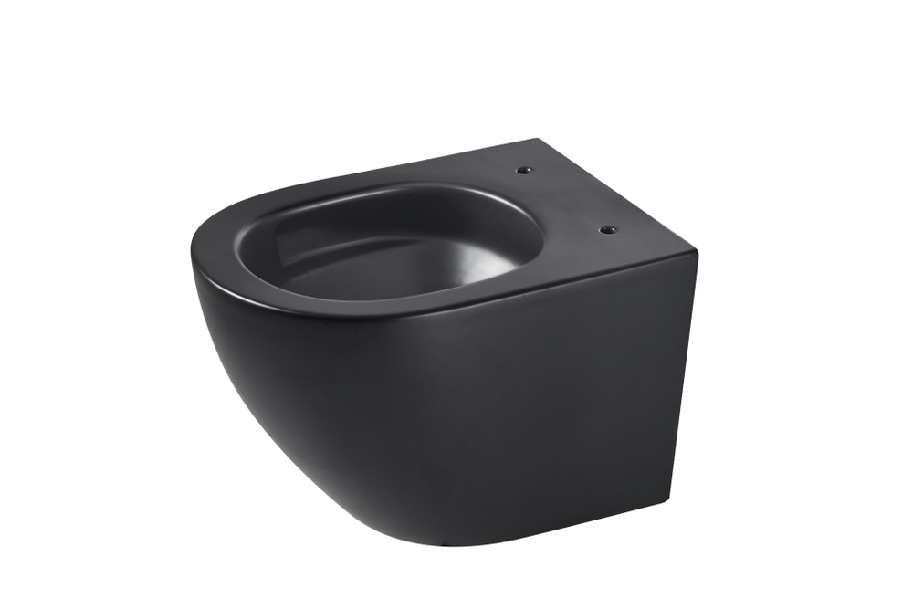 Инсталляция пневматическая с подвесным унитазом CULTO TOR V30 черный. Панель смыва черная квадратная. Система смыва Торнадо