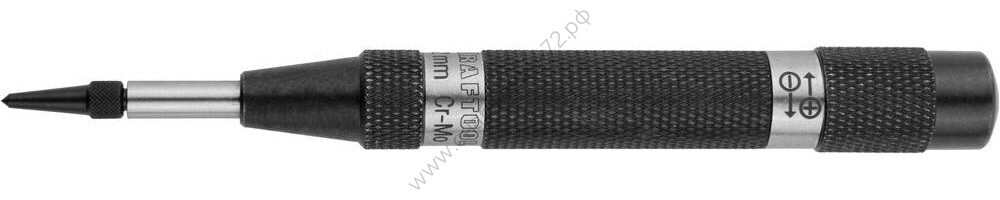 KRAFTOOL 125 мм, 2 мм, Высокоточный автоматический кернер со сменными наконечниками (21425-12)