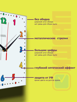 Детские настенные часы "Шалость", украшения интерьерные