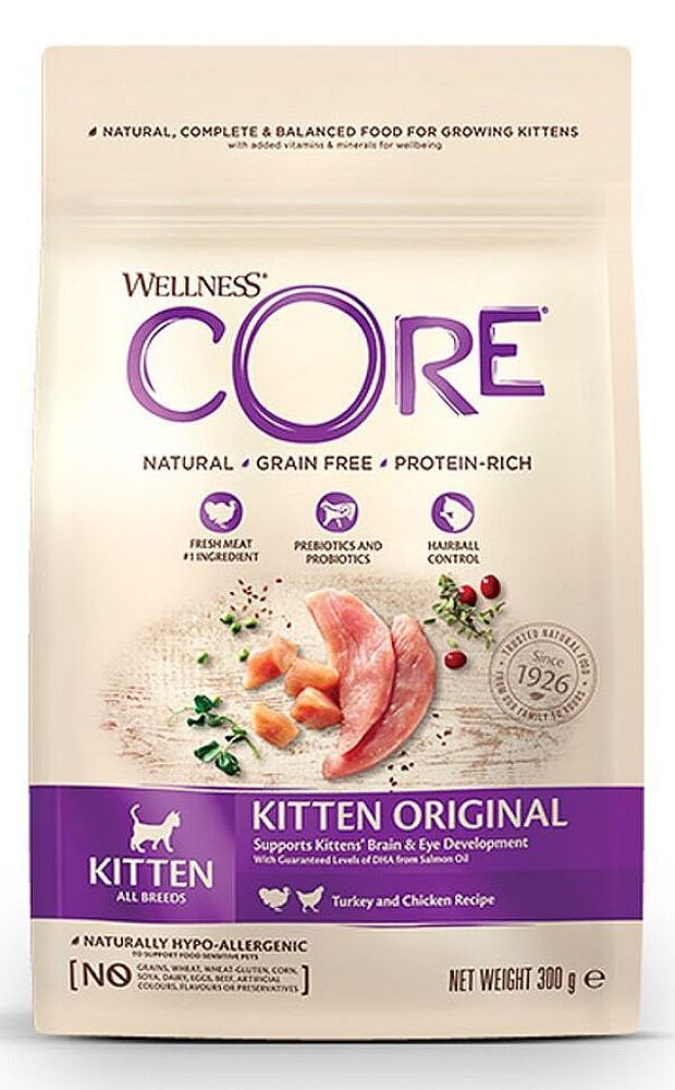 CORE корм из индейки с курицей для котят 300 г