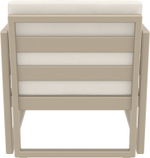 Комплект пластиковой мебели Siesta Contract Mykonos, бежевый, бежевый