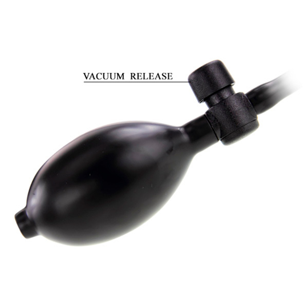 Реалистичный вибратор 18,8см с функцией расширения и пультом ДУ Baile BW-008066AQ