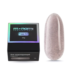 Monami Гель Foggy Gel 03 для моделирования ногтей светоотражающий, 15 гр