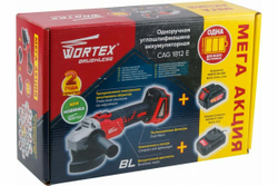 Угловая аккумуляторная шлифмашина WORTEX CAG 1812 E ALL1 1BCAG001A29