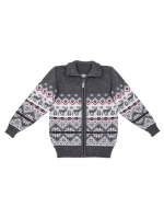 Кофта вязаная на молнии "Северное сияние"