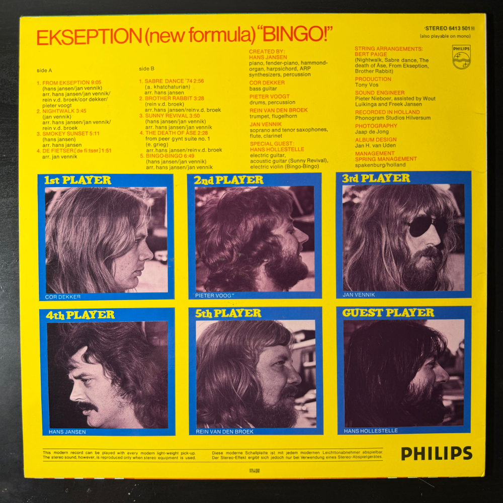 Ekseption - Bingo (Скандинавия 1974г.)