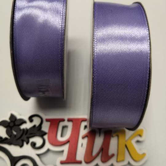 Лента атласная 2,5 см (Лавандовая) - 27 метров