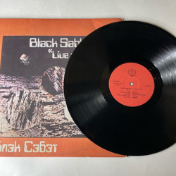 Винтажная виниловая пластинка LP Black Sabbath, Блэк Сэбэт, Live At Last (СССР 1990)