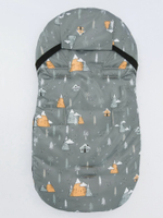 Конверт зимний меховой AMAROBABY Snowy Baby Горы, серый 85 см.