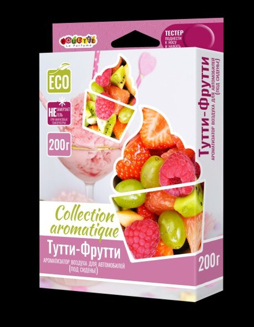 Ароматизатор под сиденье  COLLECTION AROMATIQUE  Тутти-фрутти 200 мл (FOUETTE)
