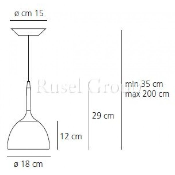 Подвесной светильник Artemide CASTORE SOSPENSIONE CALICE 18