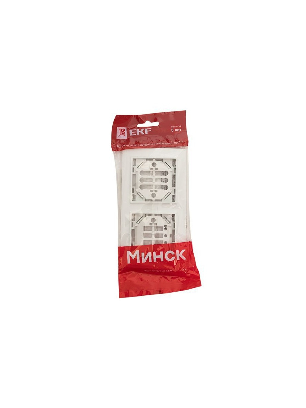 Рамка 2-м Минск горизонтальная бел. Basic EKF ERM-G-302-10