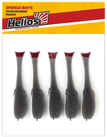 Рыбка поролоновая Helios HS-105-14 105мм 5шт На офсет. крючке