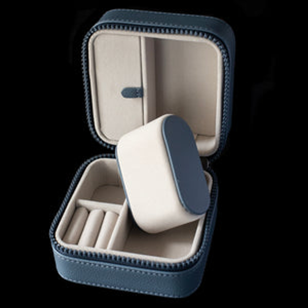 Органайзер для часов и украшений Stackers Canvas Watch & Jewellery Box - Blue Canvas (Blue Canvas / синий / Blue Canvas)