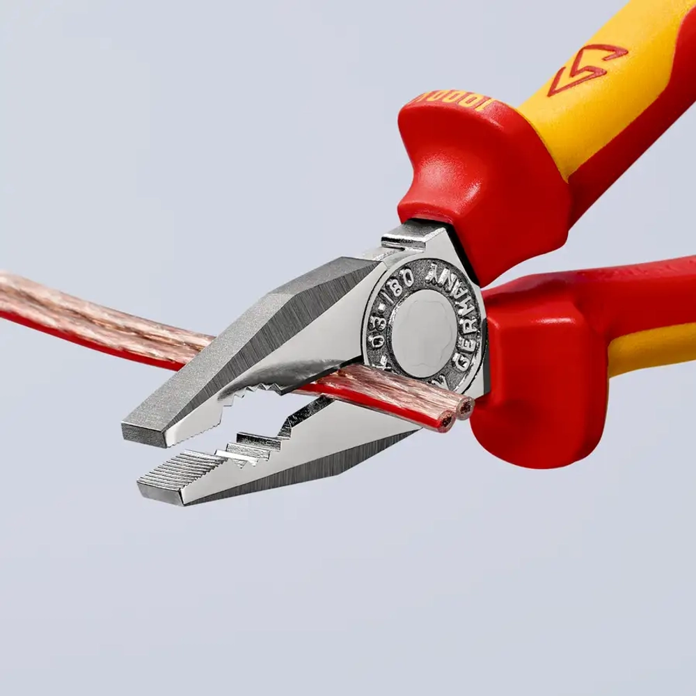 Плоскогубцы комбинированные хромированные 160 мм Knipex 03 06 160