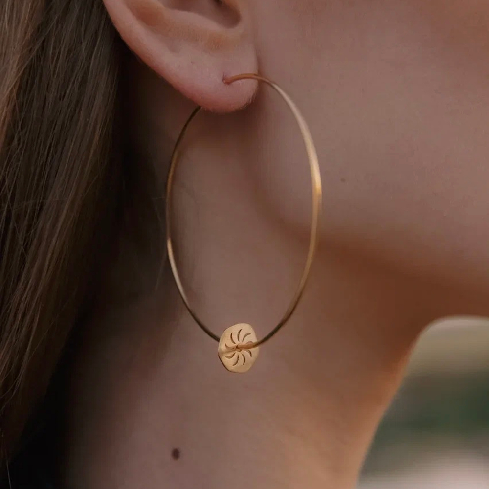 Серьги-хупы ANTU