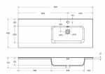 Тумба с раковиной BelBagno KRAFT 2C-1A 120 белый дуб галифакс