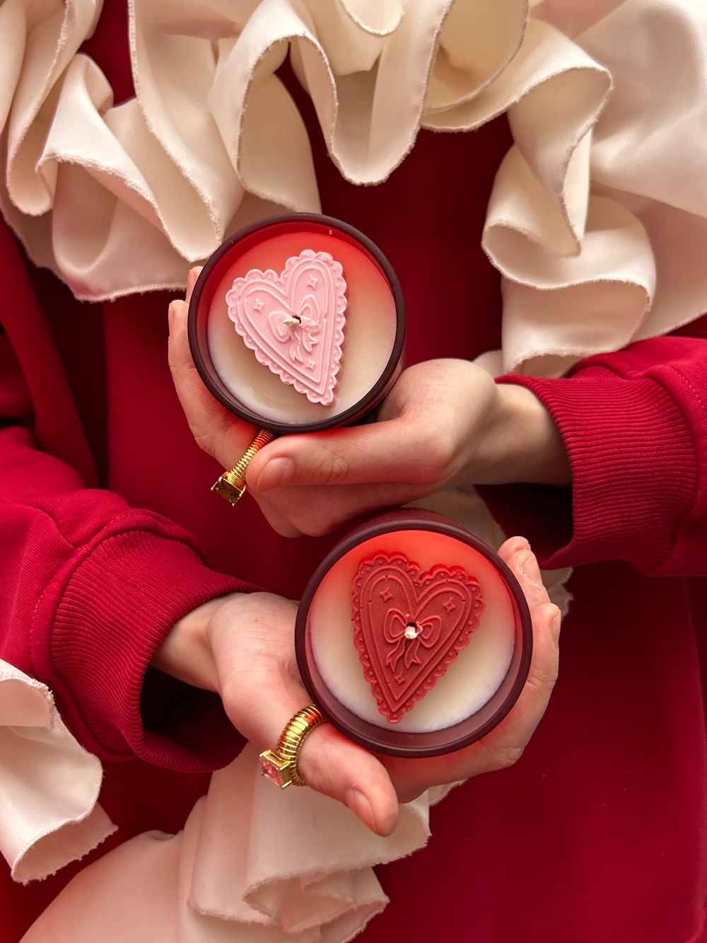 Ароматическая свеча Амур красная серия