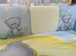 Комплект постельного белья 17-ти предметный "Мир детства" (подушечки), МИШКИ С ИГРУШКАМИ, поплин
