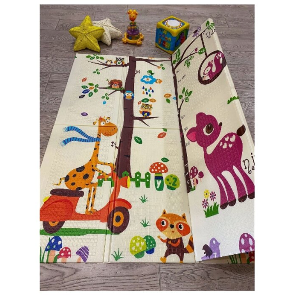 Коврик детский “Жирафик” складной двусторонний XPE 200×150см