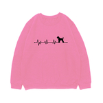 Свитшот "Сердечный ритм - Черный терьер"