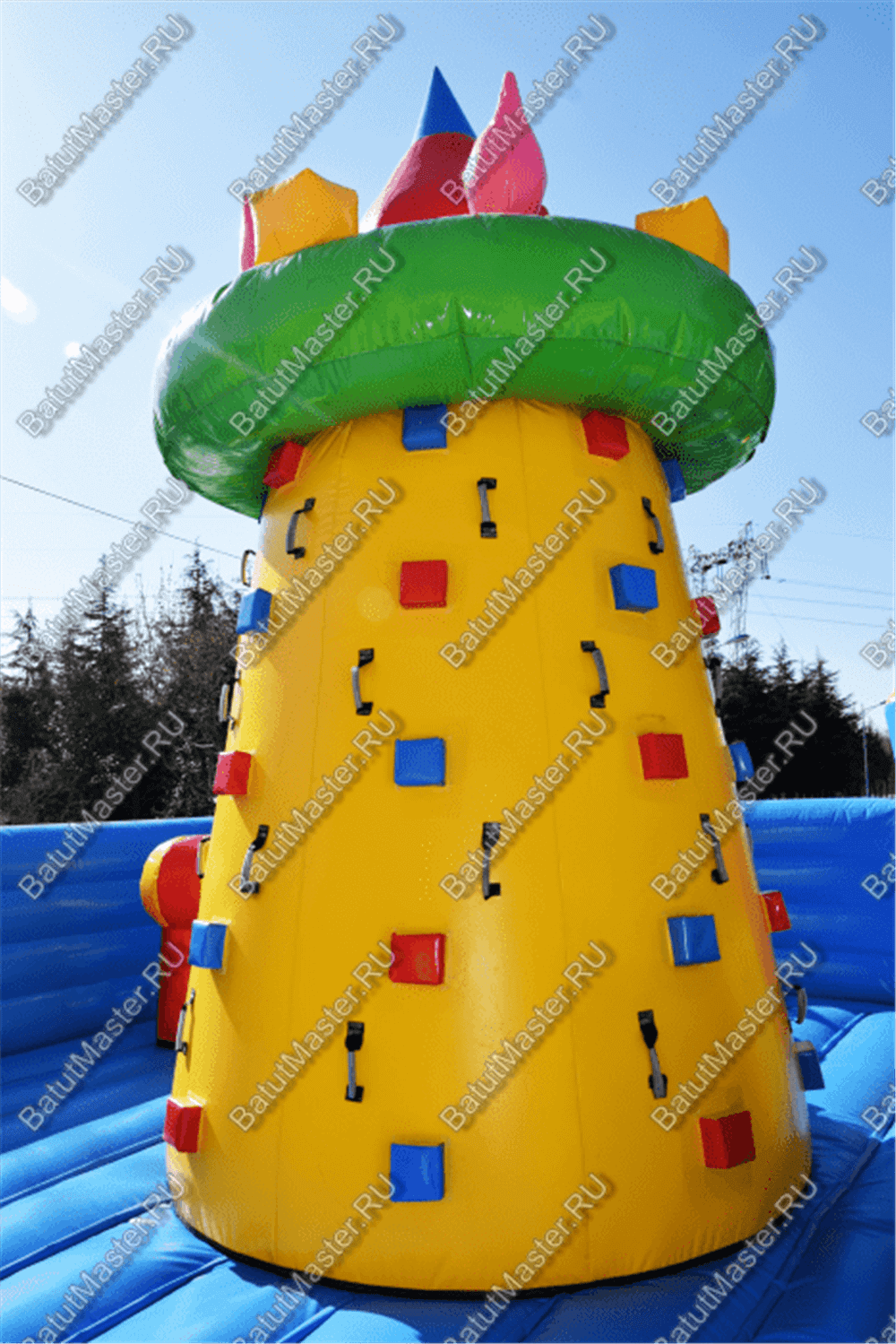 Большая площадка с высокой горкой "Дино-городок", 15*15*6 м