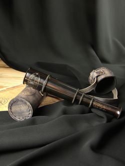 Nautical Подзорная труба в кожаном футляре